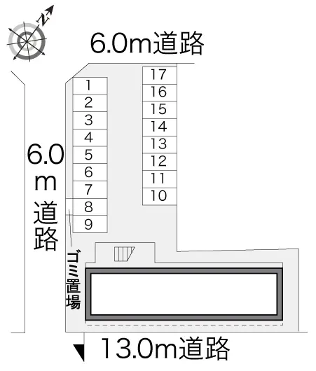 ★手数料０円★大崎市古川福沼１丁目　月極駐車場（LP）